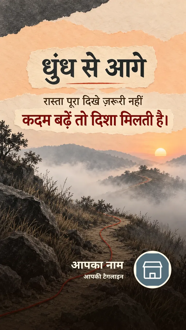 धुंध से आगे - Suvichar Image, प्रकृति