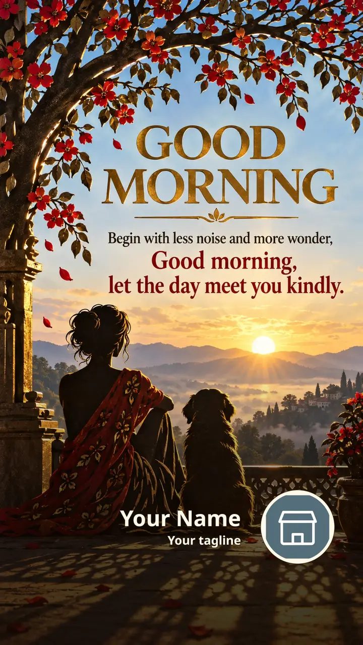 GOOD MORNING - Begin with less noise and more wonder, - Good morning - Good Morning Image, Flowers, Sunrise, Nature
