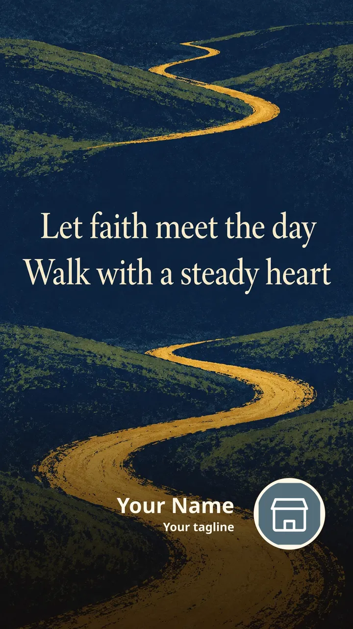 Let faith meet the day - Quote Image