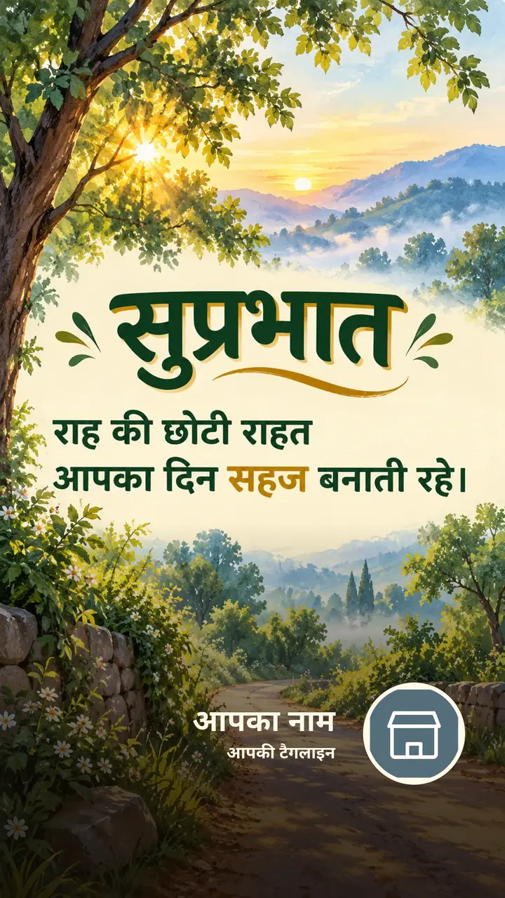 सुप्रभात - राह की छोटी राहत - Suprabhat Image, प्रकृति