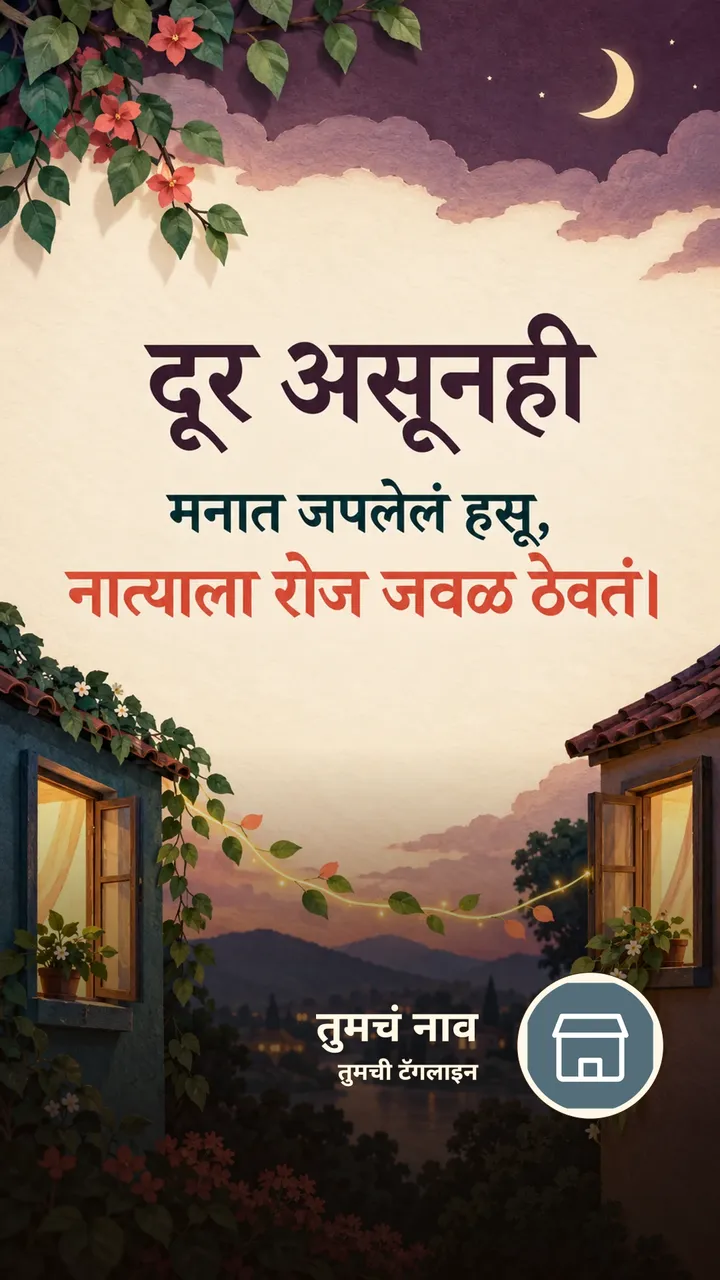 दूर असूनही - Suvichar Image, निसर्ग, कुटुंब
