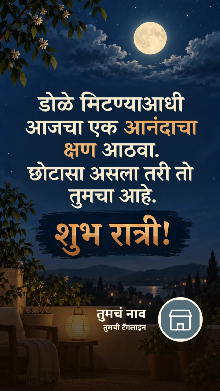 डोळे मिटण्याआधी - Shubh Ratri Image, निसर्ग, चंद्र, मेणबत्ती