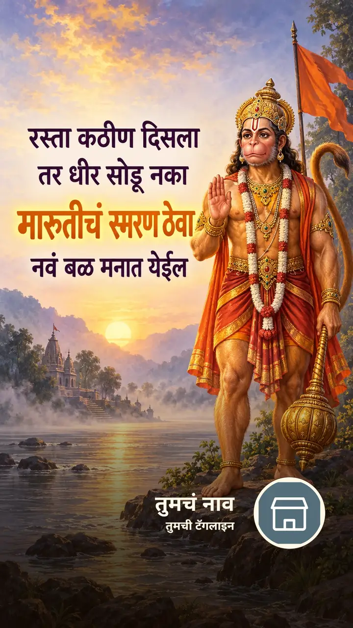 रस्ता कठीण दिसला - Bhakti Image, हनुमान