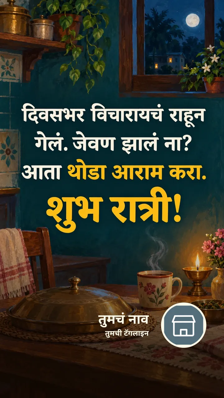दिवसभर विचारायचं राहून - Shubh Ratri Image, मेणबत्ती