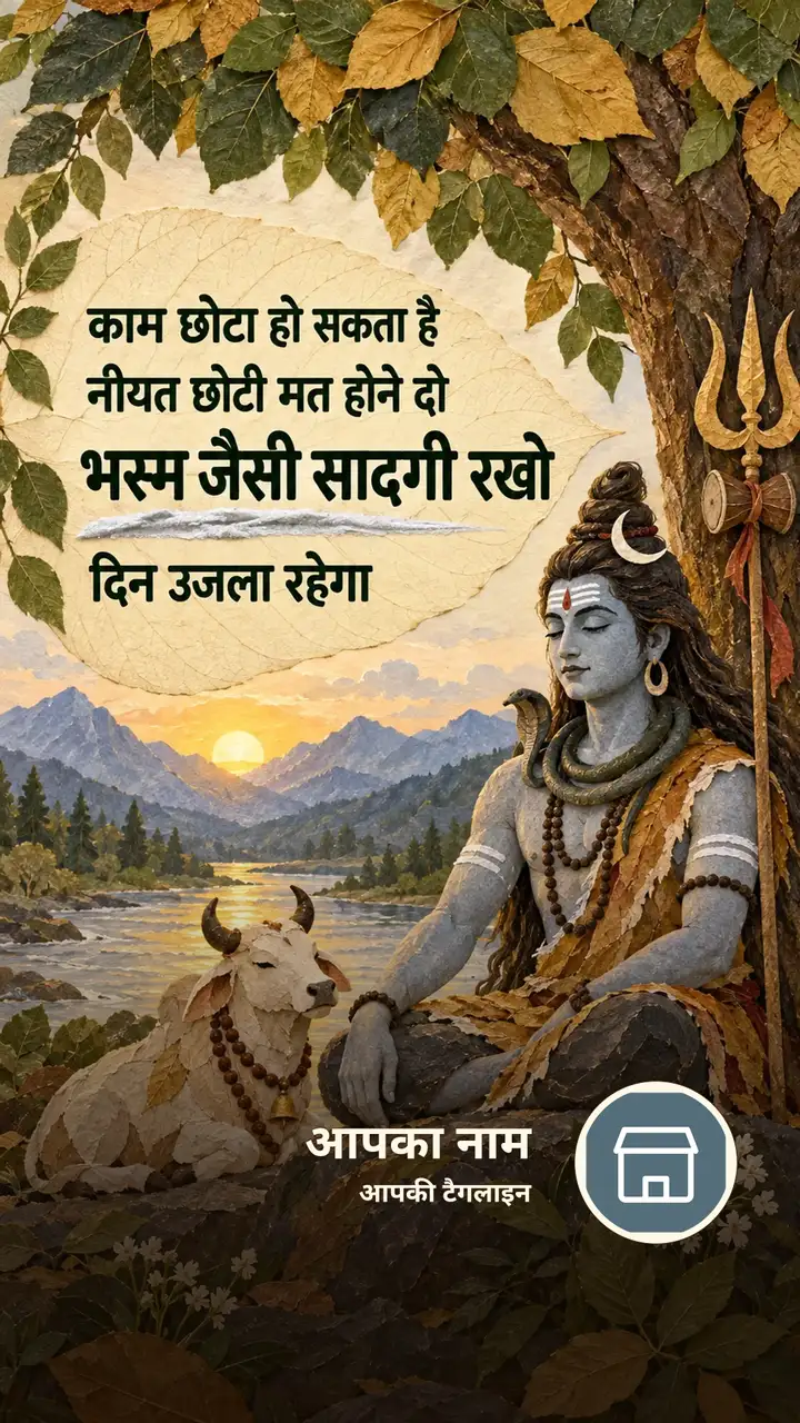 काम छोटा हो सकता है - Bhakti Image, शिव