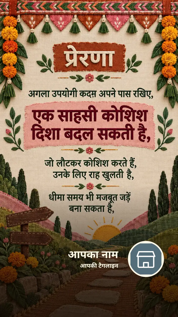 प्रेरणा - अगला उपयोगी कदम अपने पास रखिए, - एक साहसी कोशिश दिशा बदल - Motivational Image, प्रकृति, पहाड़