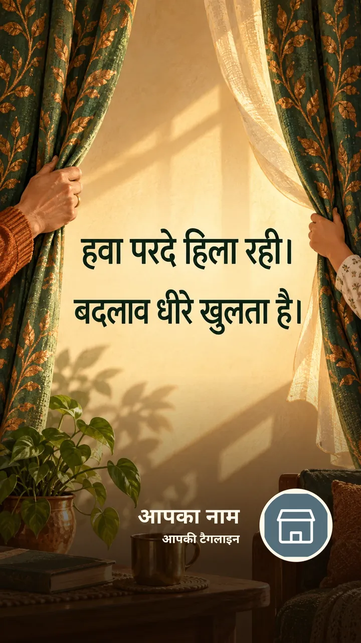 हवा परदे हिला रही। - Suprabhat Image