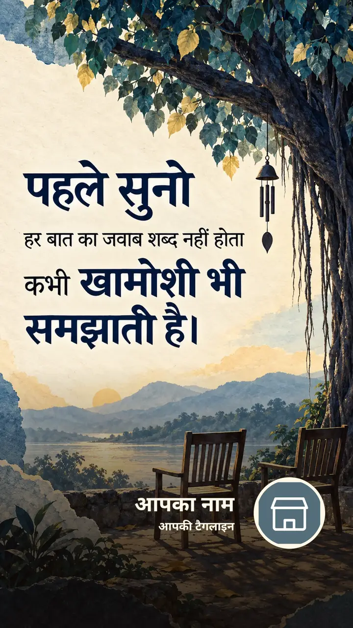 पहले सुनो - Suvichar Image, प्रकृति