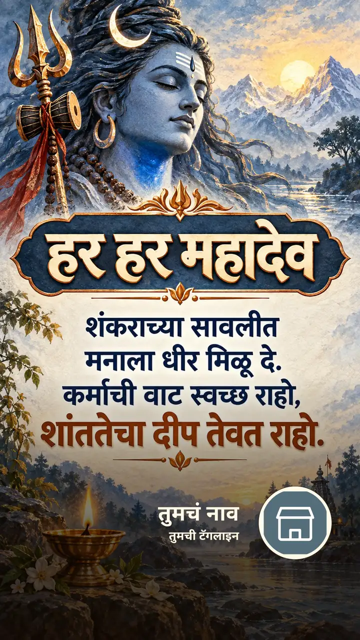 हर हर महादेव - शंकराच्या सावलीत - Bhakti Image, दिवा, शिव