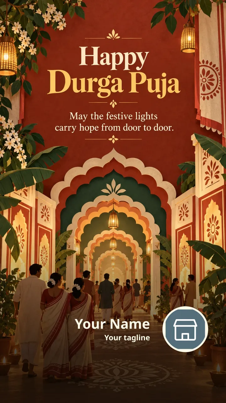 Happy Durga Puja - May the festive lights - Festival Image, Flowers, Nature, Diya
