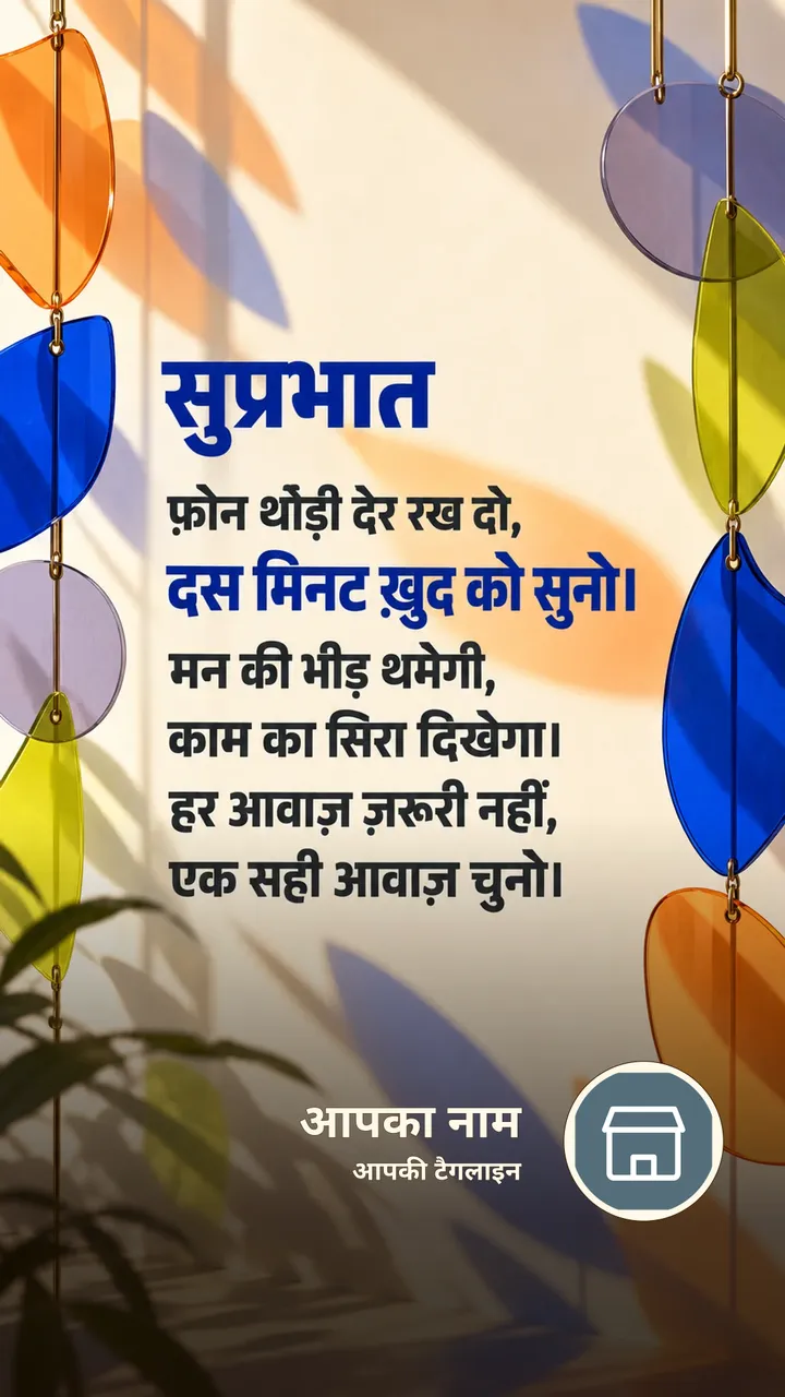सुप्रभात - फ़ोन थोड़ी देर रख दो, - Suprabhat Image, प्रकृति