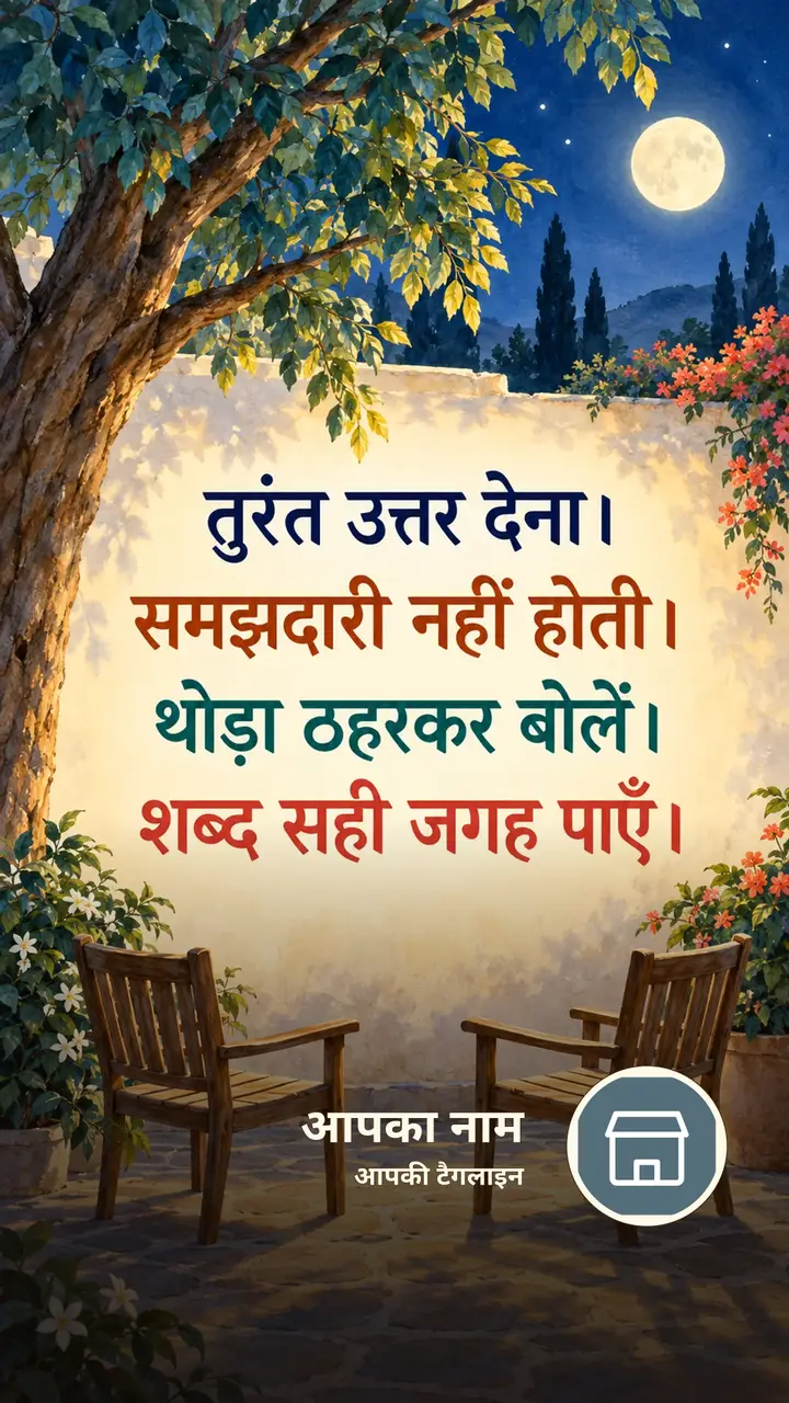 तुरंत उत्तर देना। - Suvichar Image, दोस्त