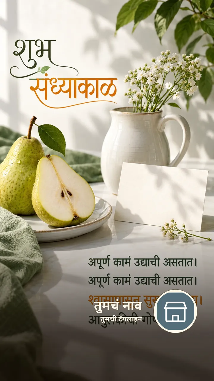 शुभ संध्याकाळ - अपूर्ण कामं उद्याची असतात। - अपूर्ण कामं उद्याची - Sandhyakal Image