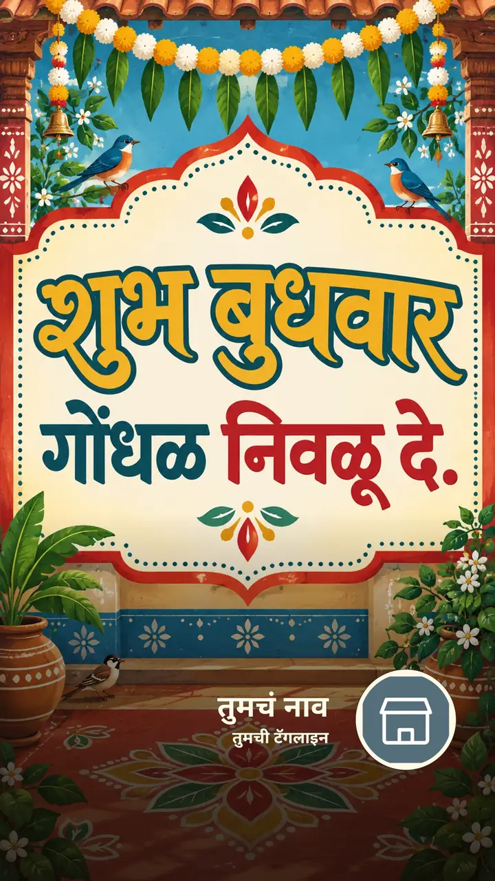 शुभ बुधवार - गोंधळ निवळू दे. - दिवसभराच्या शुभेच्छा Image, फुलं, निसर्ग, पक्षी