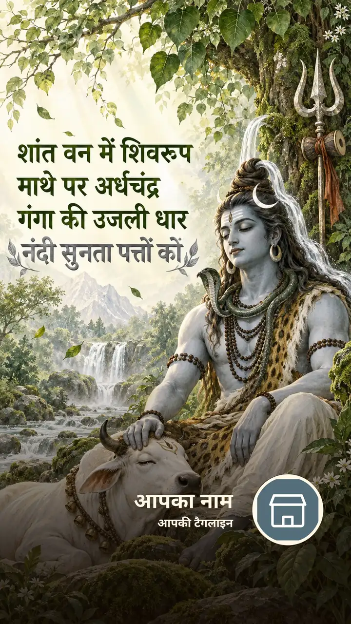 शांत वन में शिवरूप - Bhakti Image, शिव