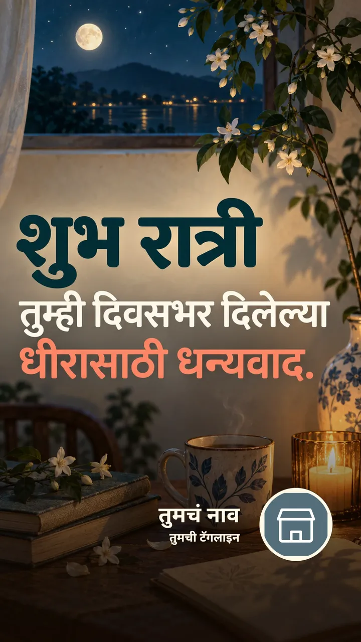 शुभ रात्री - तुम्ही दिवसभर दिलेल्या - Shubh Ratri Image, फुलं, मेणबत्ती