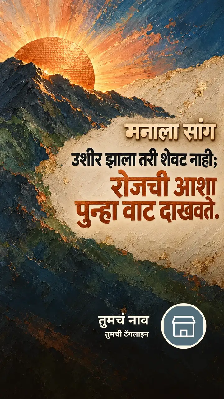 मनाला सांग - Motivation Image, डोंगर