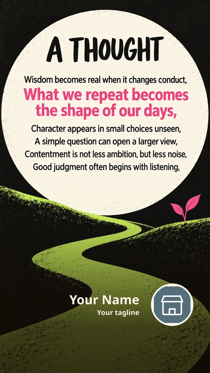 A THOUGHT - Wisdom becomes real when it changes conduct, - Quote Image, Lotus, Nature