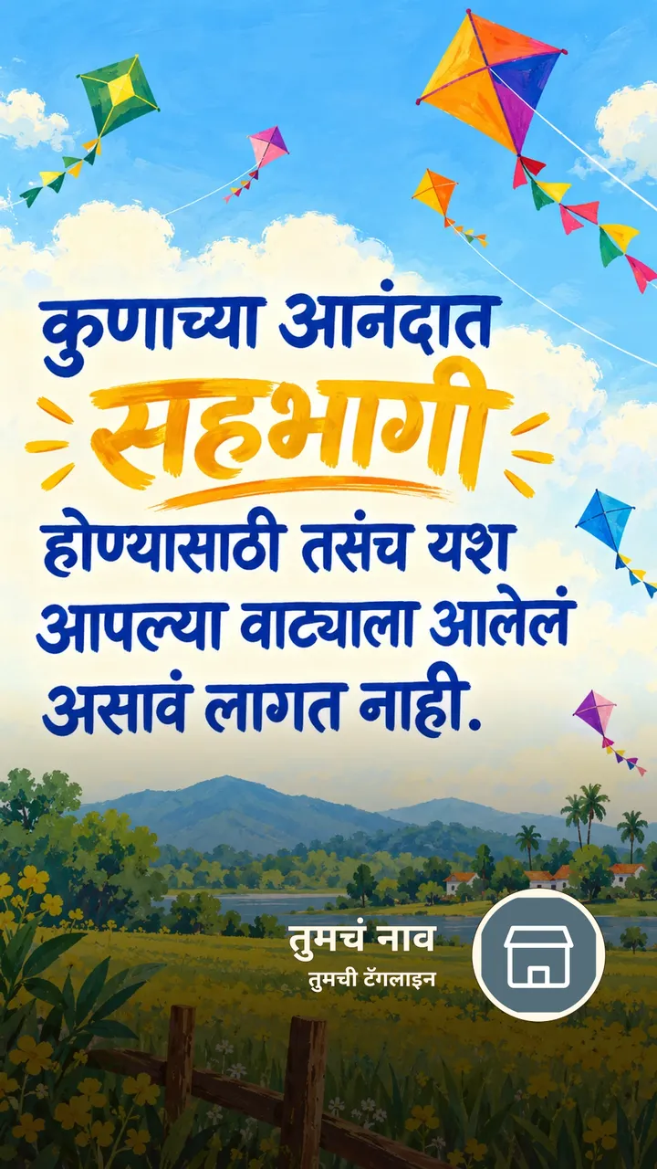 कुणाच्या आनंदात सहभागी - Suvichar Image, निसर्ग, आकाश