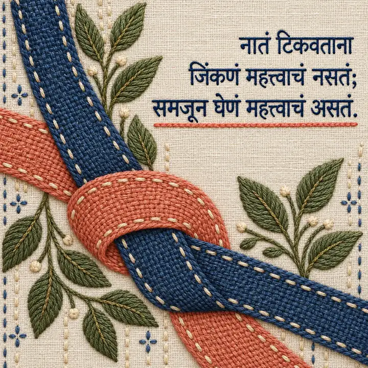 नातं टिकवताना - Suvichar Image