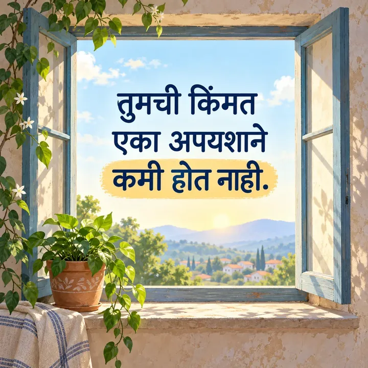 तुमची किंमत - Motivation Image