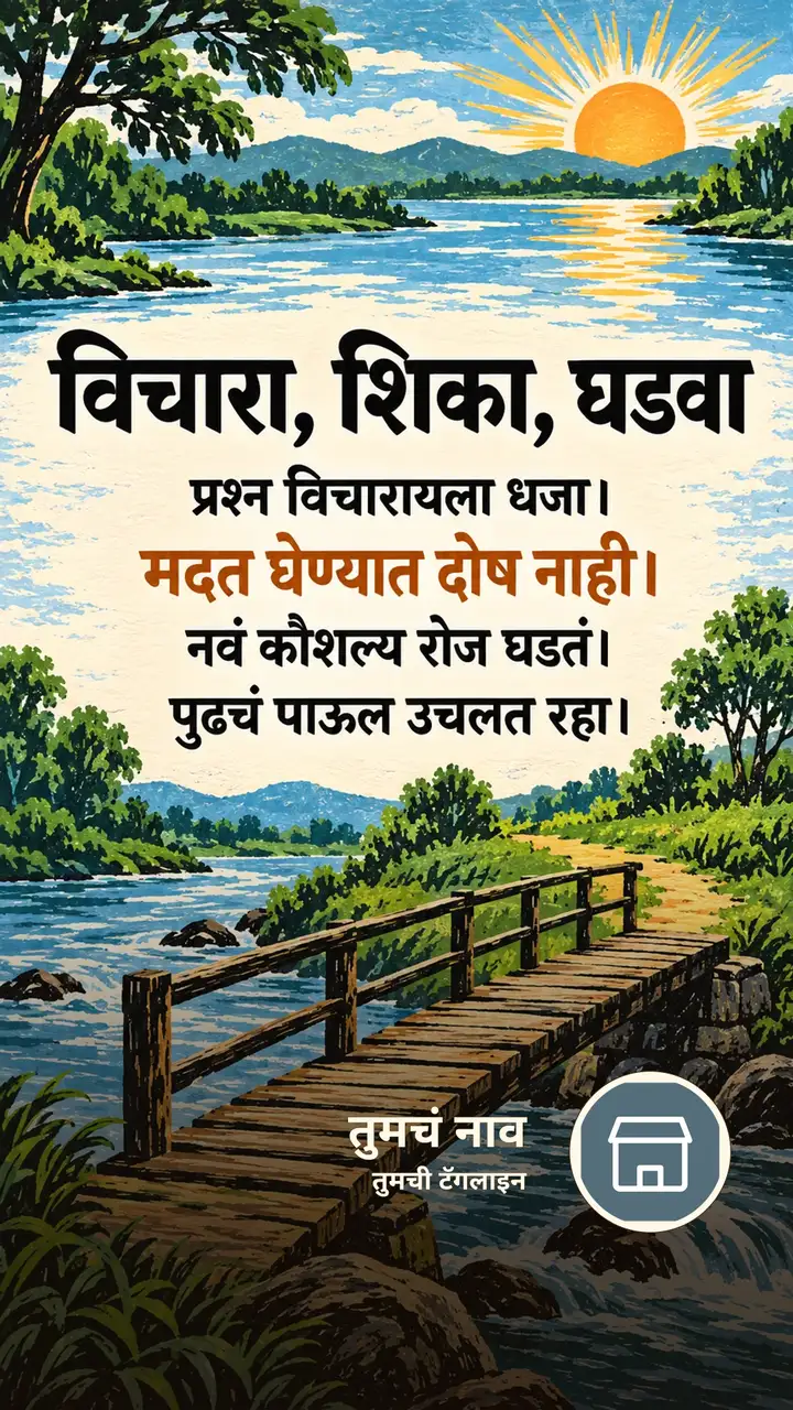 विचारा, शिका, घडवा - Motivation Image, निसर्ग, नदी