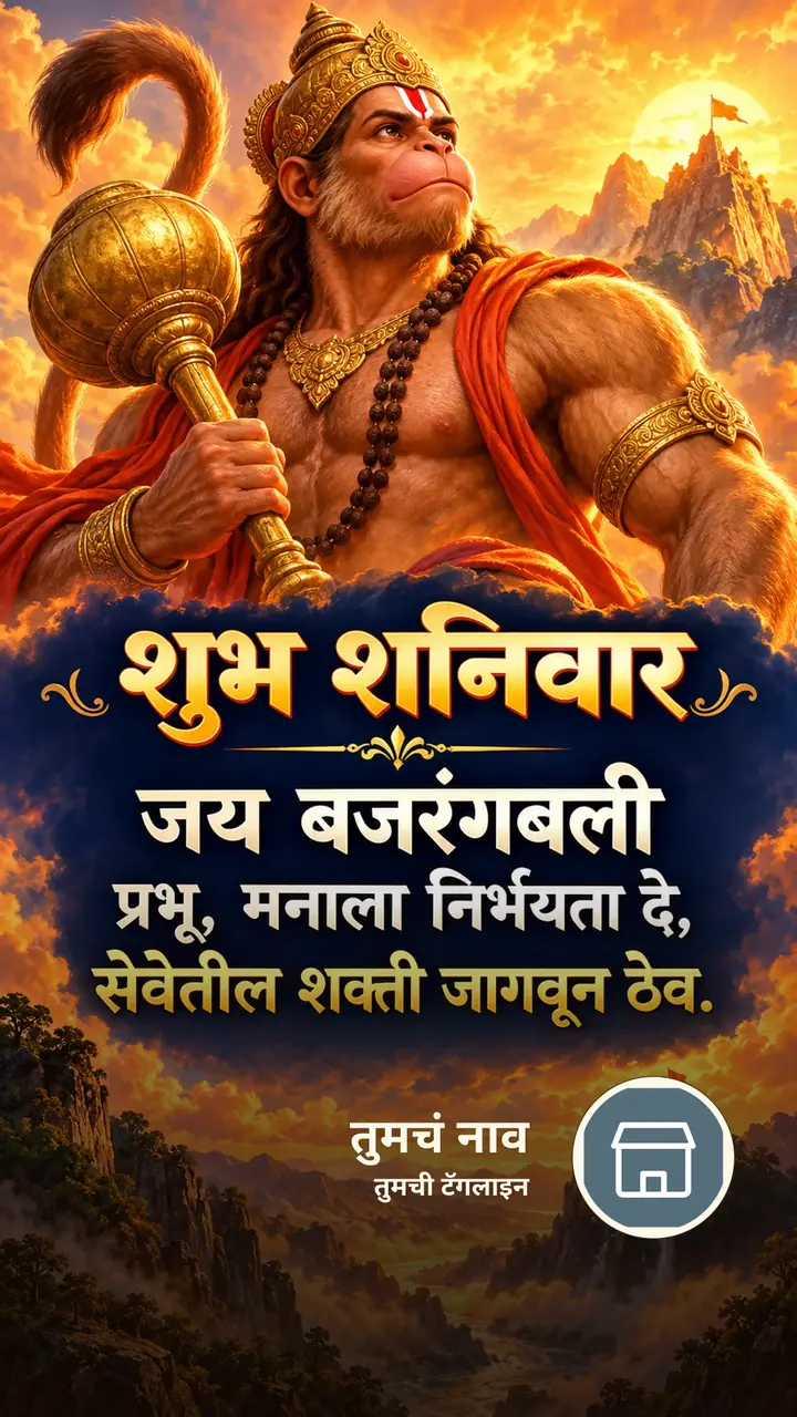 शुभ शनिवार - जय बजरंगबली - Bhakti Image, हनुमान