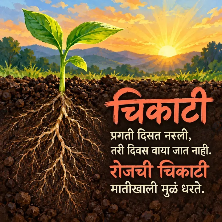 चिकाटी - Motivation Image