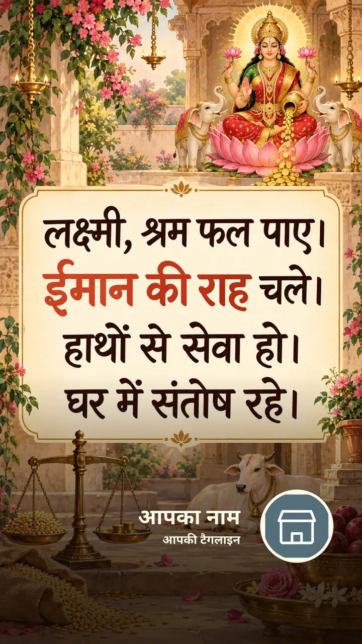 लक्ष्मी, श्रम फल पाए। - Bhakti Image, लक्ष्मी