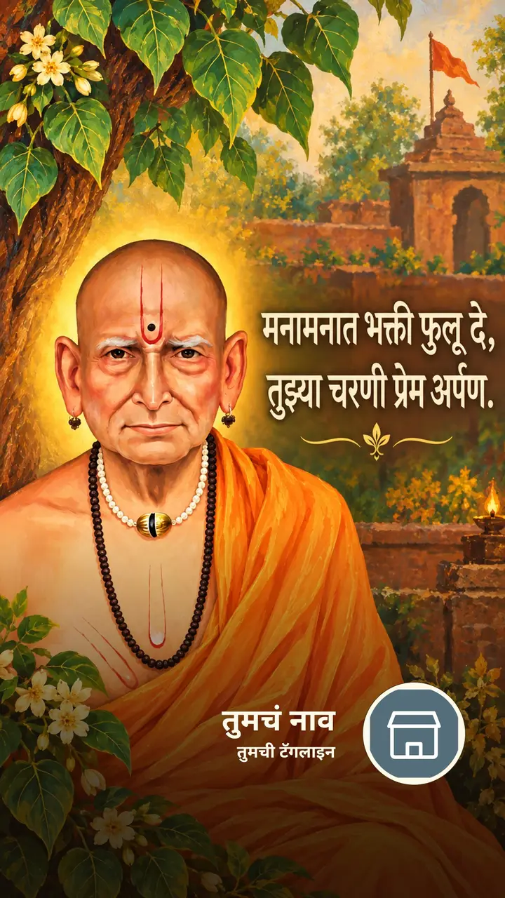 मनामनात भक्ती फुलू दे, - Bhakti Image, स्वामी समर्थ