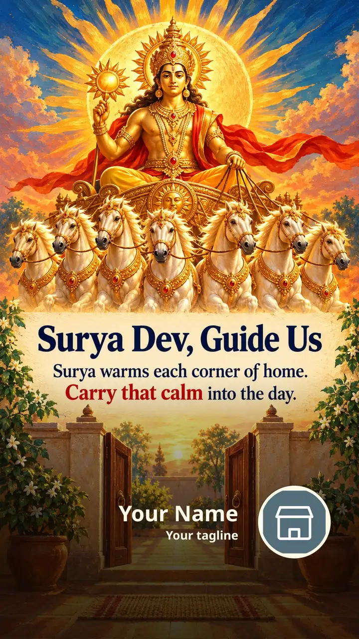 Surya Dev, Guide Us - Devotional Image