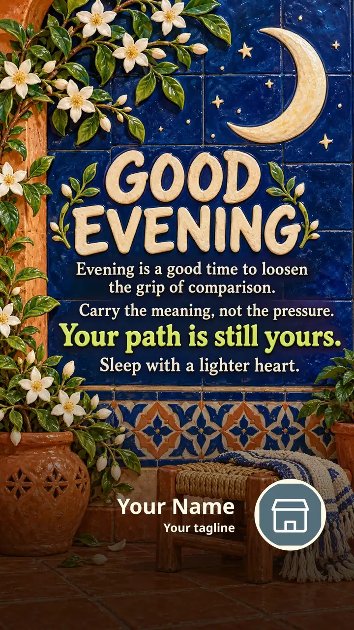 GOOD EVENING - Evening is a good time to loosen the grip of - Good Evening Image