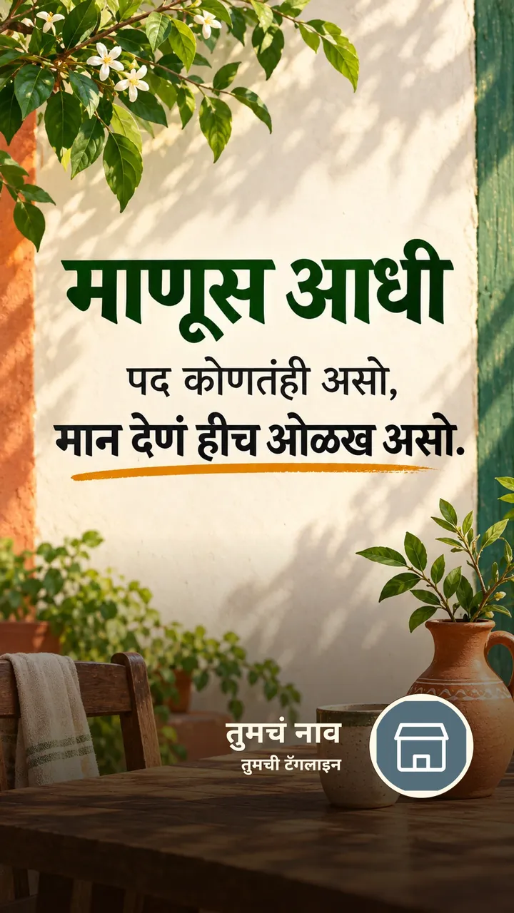 माणूस आधी - Suvichar Image, निसर्ग, कुटुंब