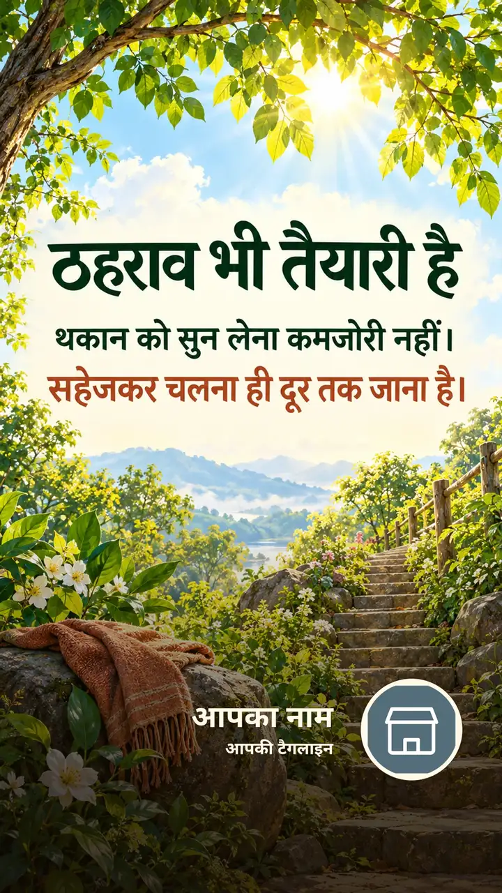 ठहराव भी तैयारी है - Suprabhat Image, सूर्योदय, प्रकृति