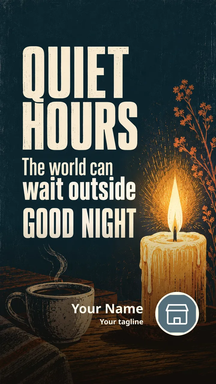 QUIET HOURS - Good Night Image