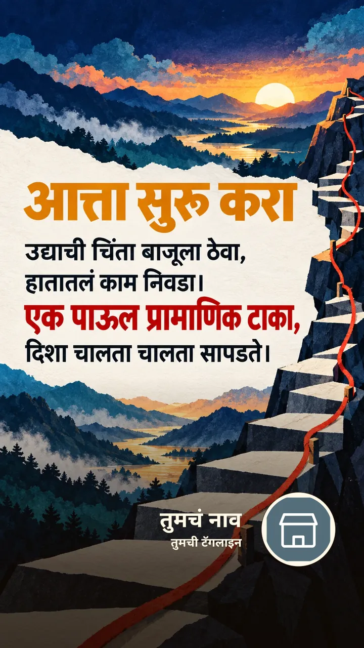 आत्ता सुरू करा - Motivation Image, डोंगर