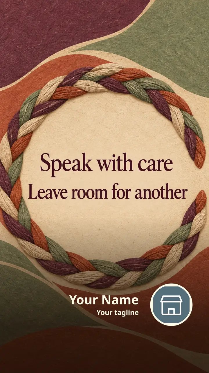 Speak with care - Quote Image