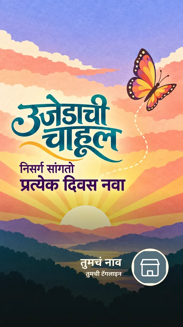 उजेडाची चाहूल - Shubh Sakal Image, फुलं, फुलपाखरू
