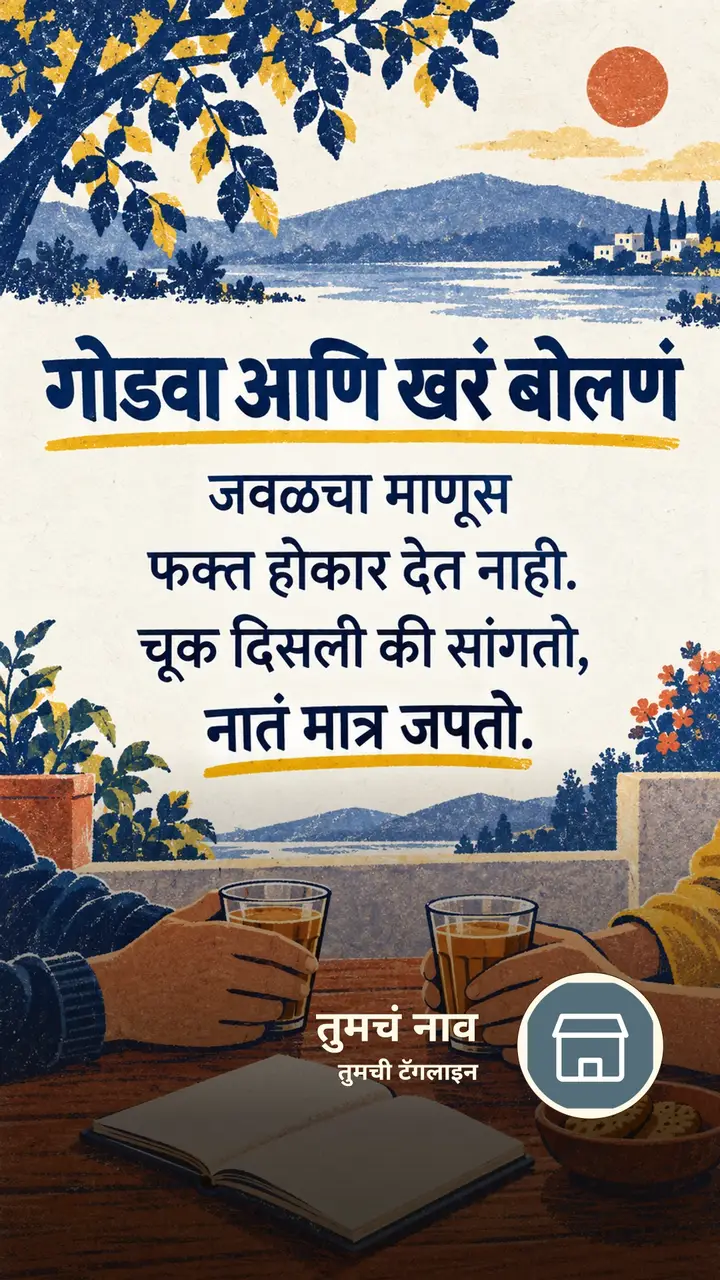 गोडवा आणि खरं बोलणं - Suvichar Image, निसर्ग, मित्र