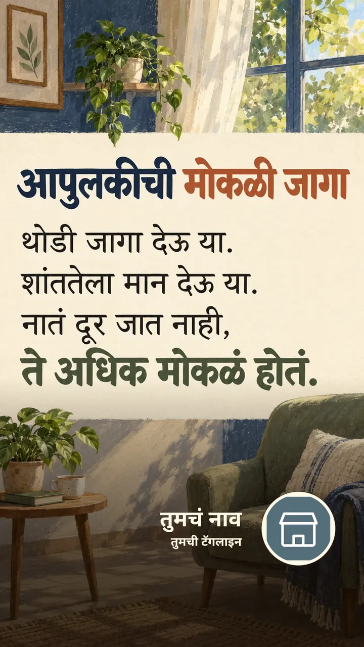 आपुलकीची मोकळी जागा - Suvichar Image, फुलं, निसर्ग, आकाश