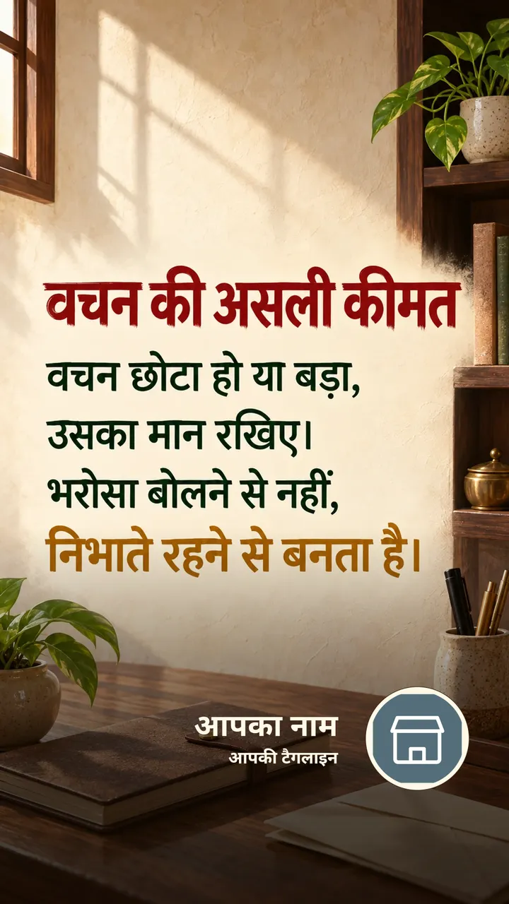 वचन की असली कीमत - Suvichar Image, फूल, प्रकृति, पहाड़