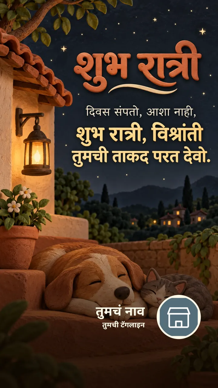 शुभ रात्री - दिवस संपतो, आशा नाही, - शुभ रात्री, विश्रांती तुमची ताकद - Shubh Ratri Image, चंद्र, चांदण्या, मेणबत्ती