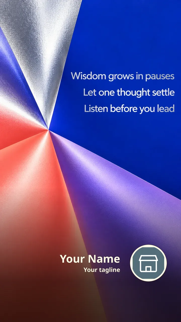Wisdom grows in pauses - Quote Image