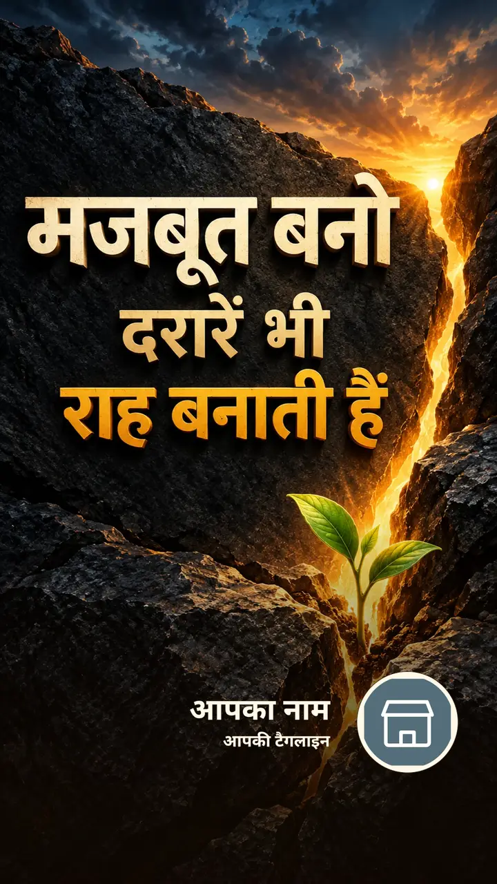 मजबूत बनो - Motivational Image, प्रकृति