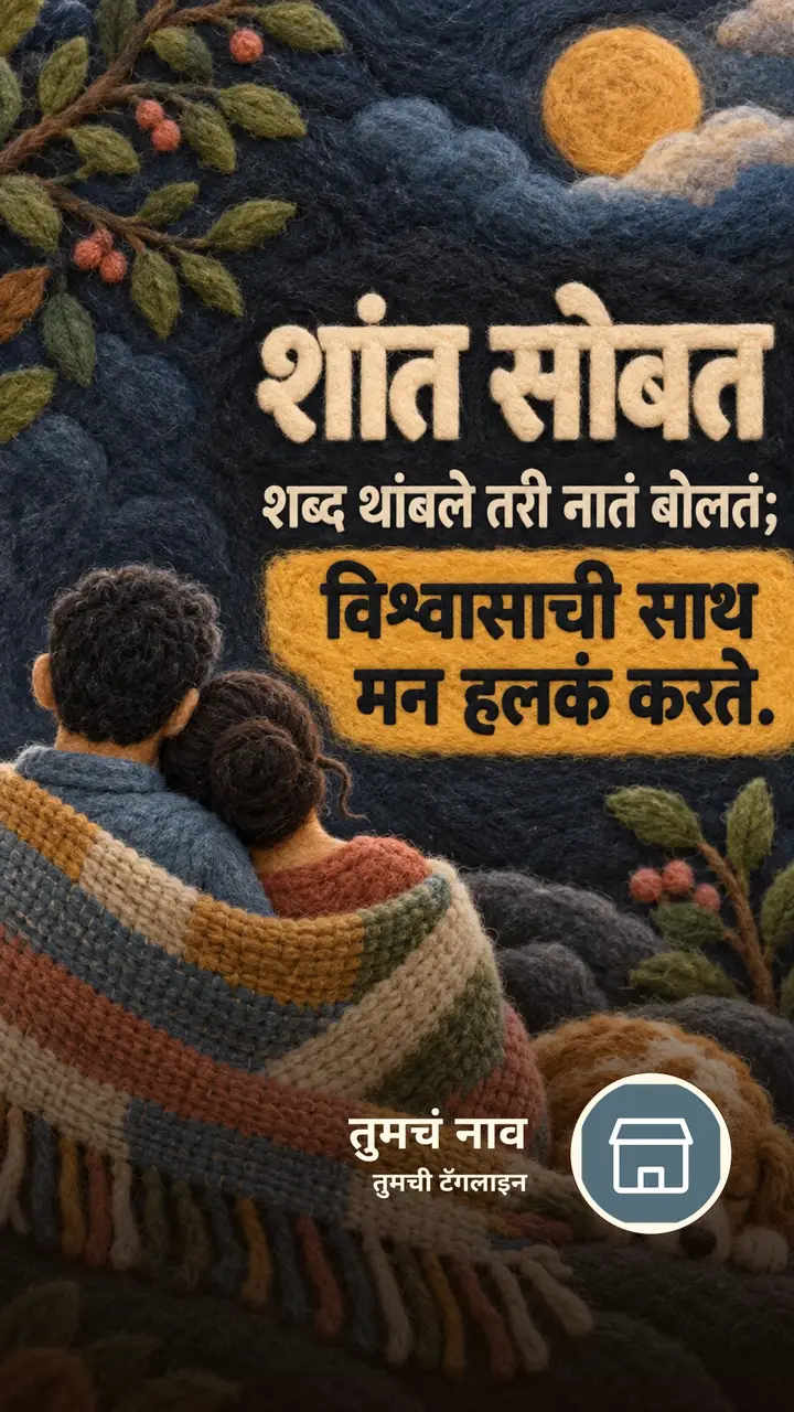 शांत सोबत - Suvichar Image, जोडपं