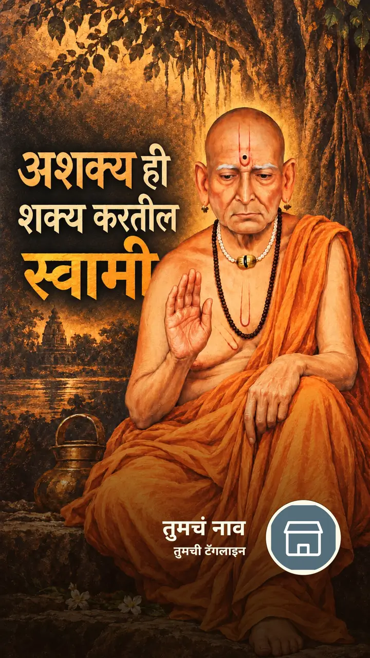 अशक्य ही शक्य करतील स्वामी - Bhakti Image, स्वामी समर्थ