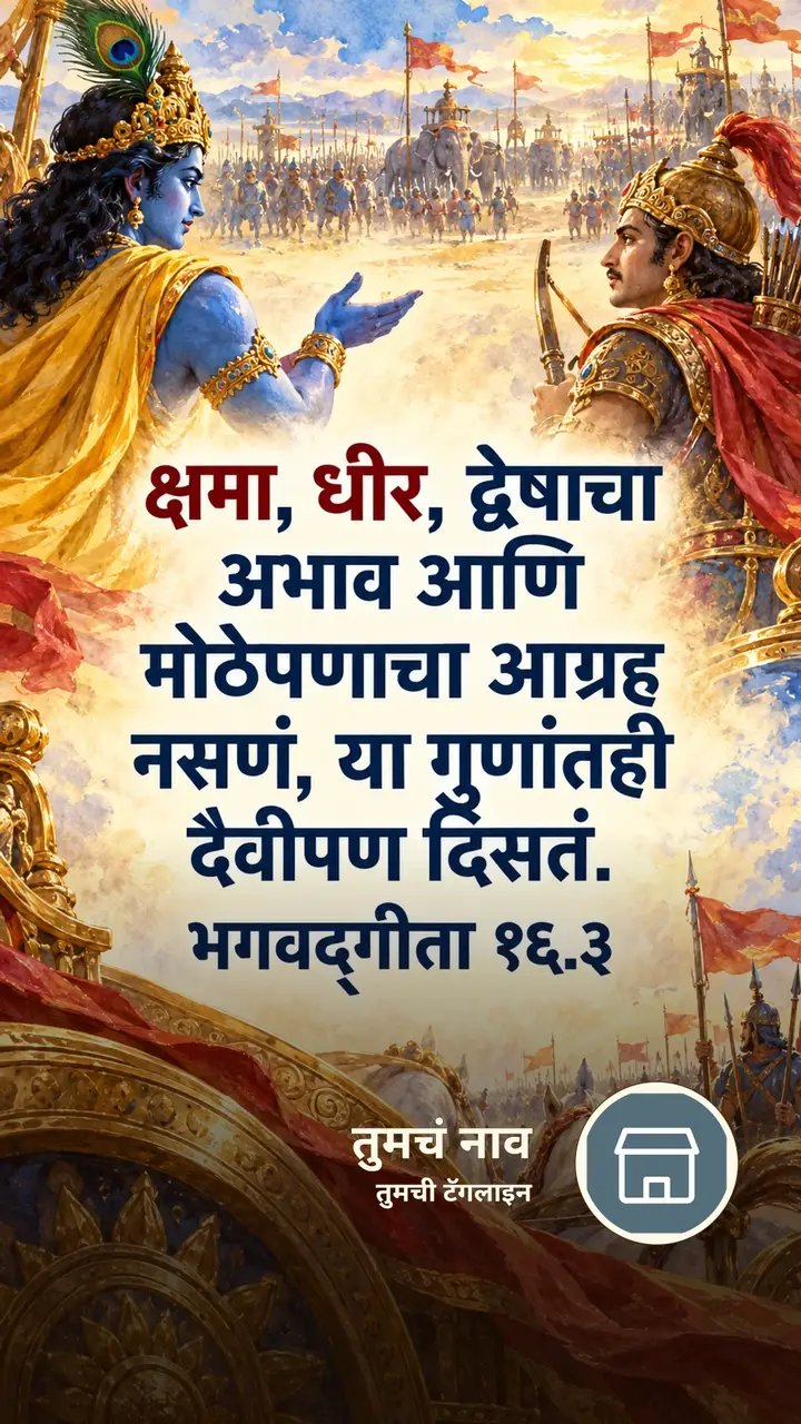क्षमा, धीर, द्वेषाचा - Bhakti Image, कृष्ण