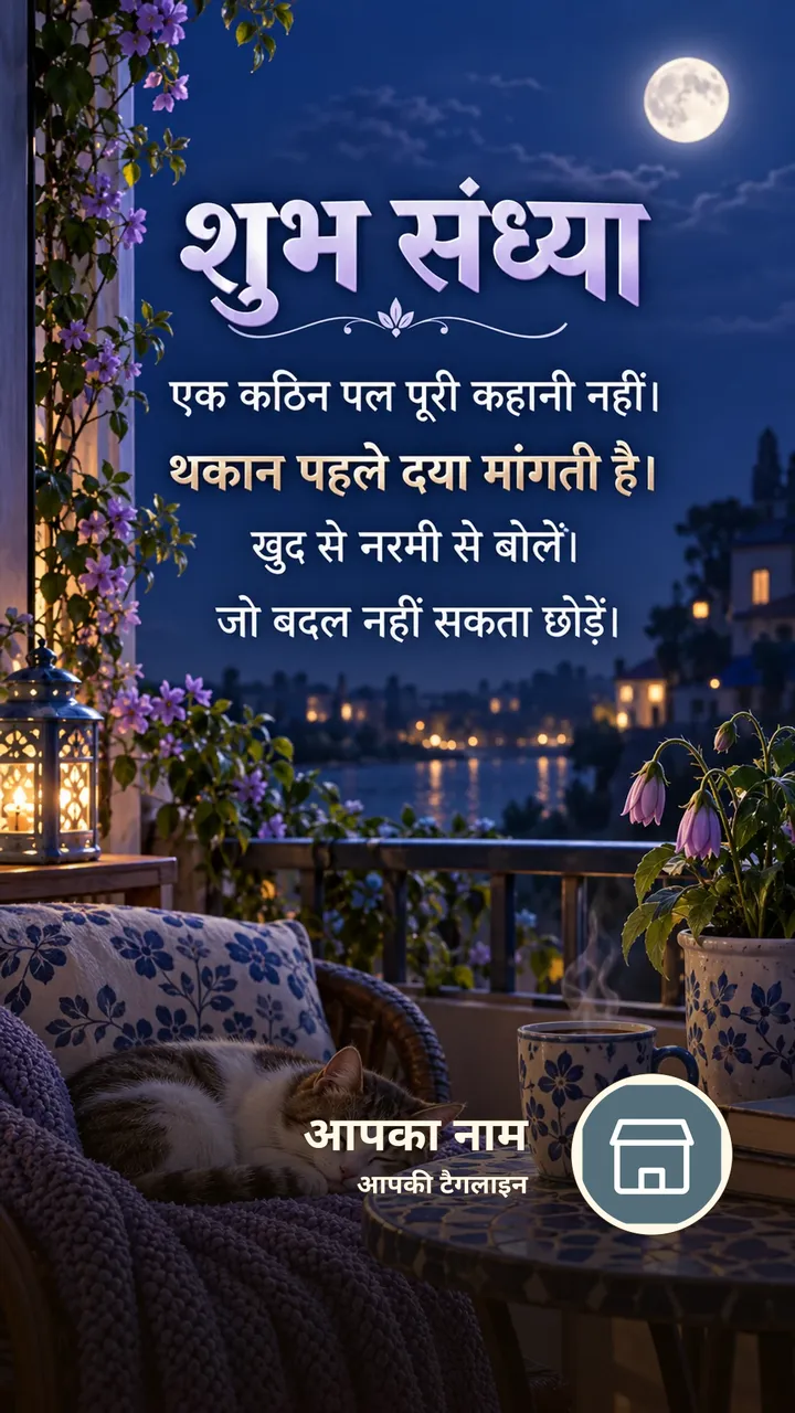 शुभ संध्या - एक कठिन पल पूरी कहानी नहीं। - थकान पहले दया - Sandhya Image