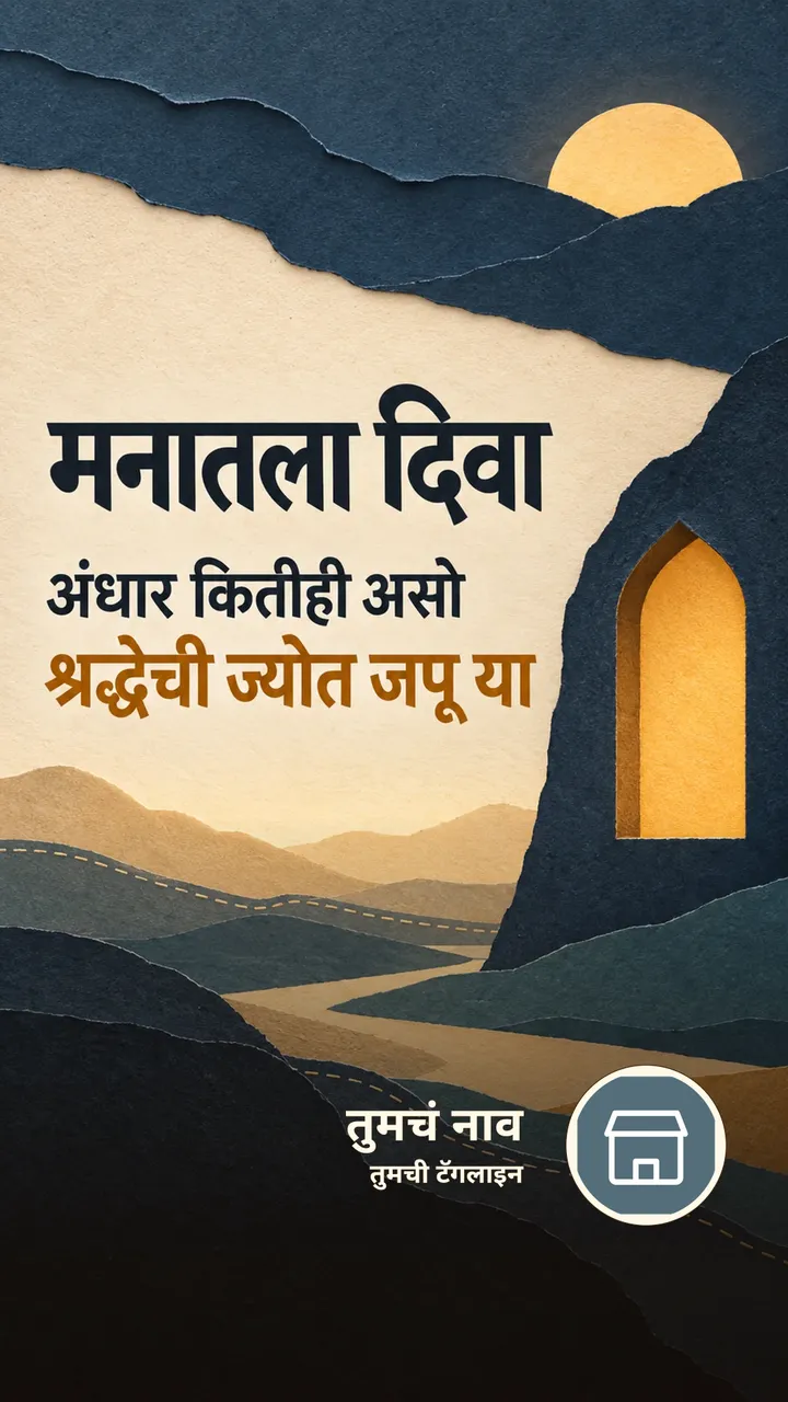 मनातला दिवा - Bhakti Image, फुलं, दिवा