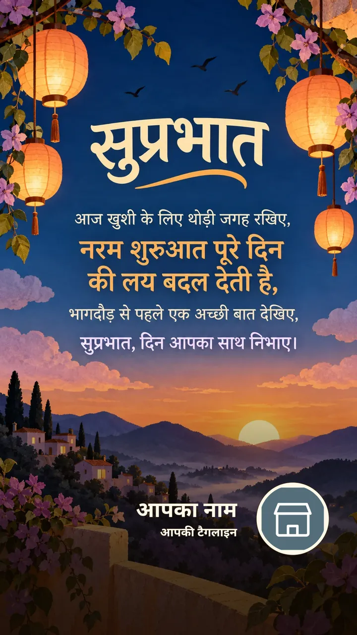 सुप्रभात - आज खुशी के लिए थोड़ी जगह रखिए, - Suprabhat Image, फूल, सूर्योदय, प्रकृति